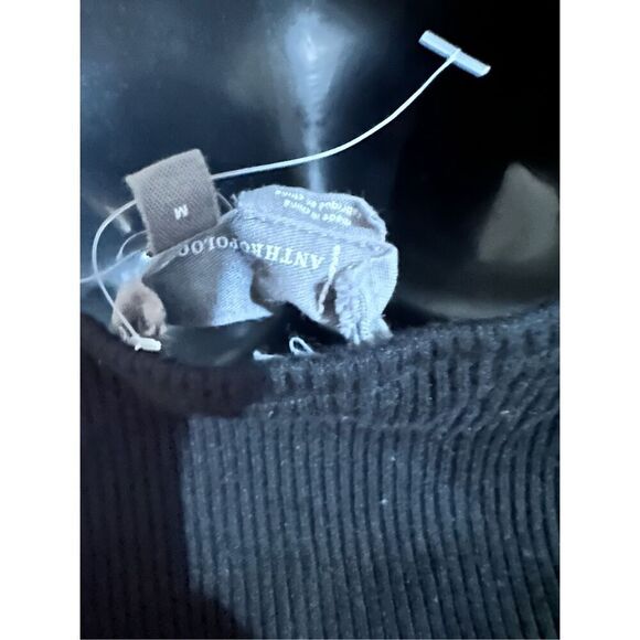 BEAUTIFUL WOMEN Anthropologie- black sleeveless top with ruffles GOOD CONDITION - Picture 6 of 8